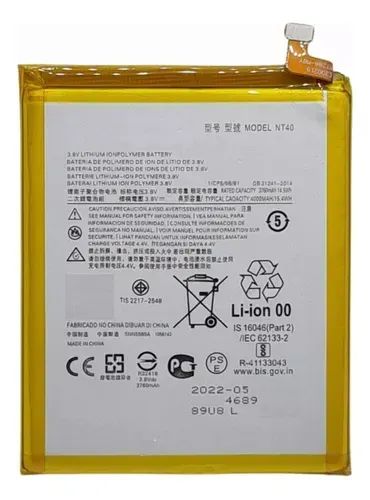 Bateria Motorola Moto E20 Xt2155-1 Nt40