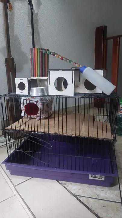 gaiola roedor 2 andares