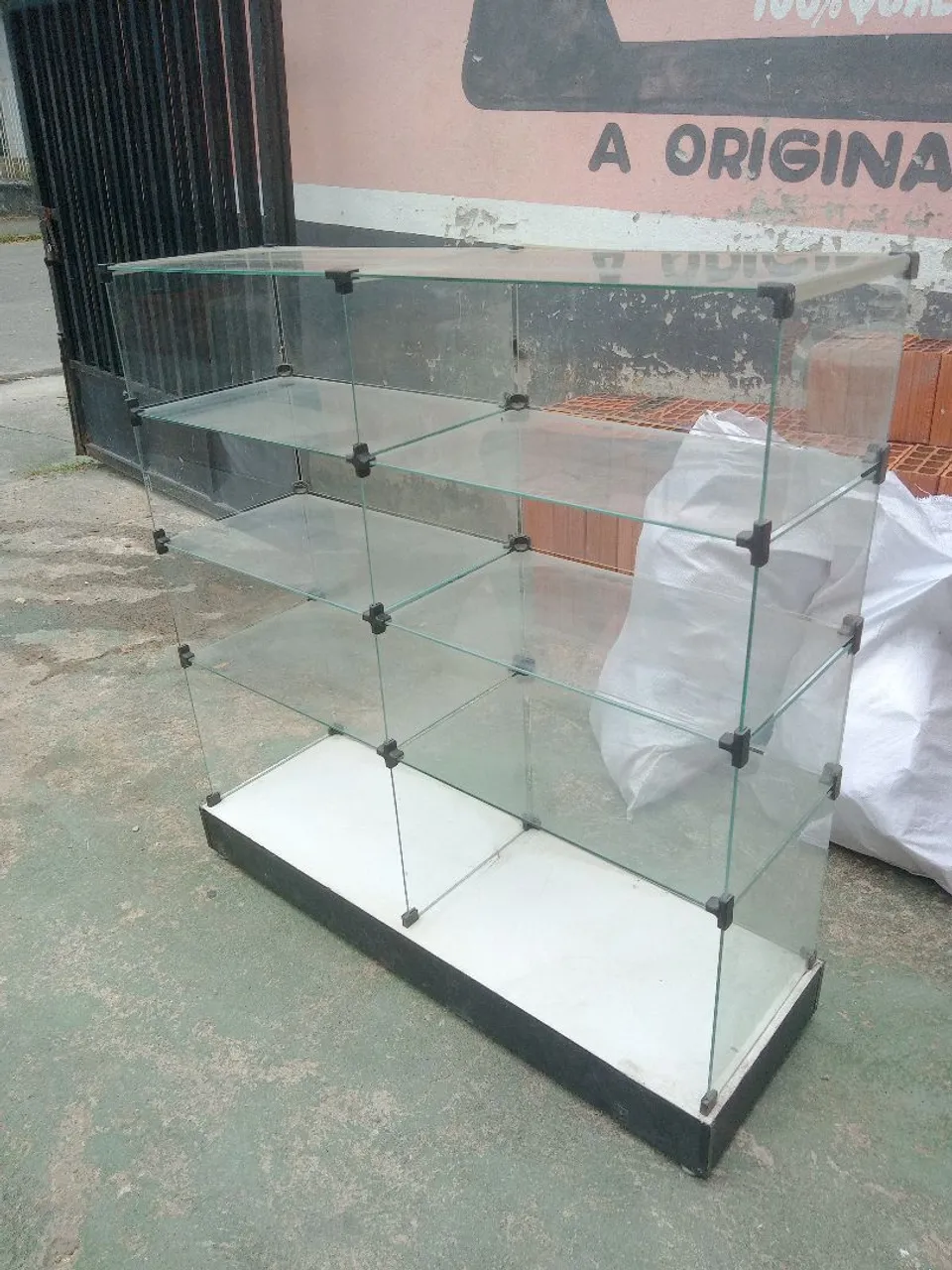 Vitrine modulado de vidro 2unidades