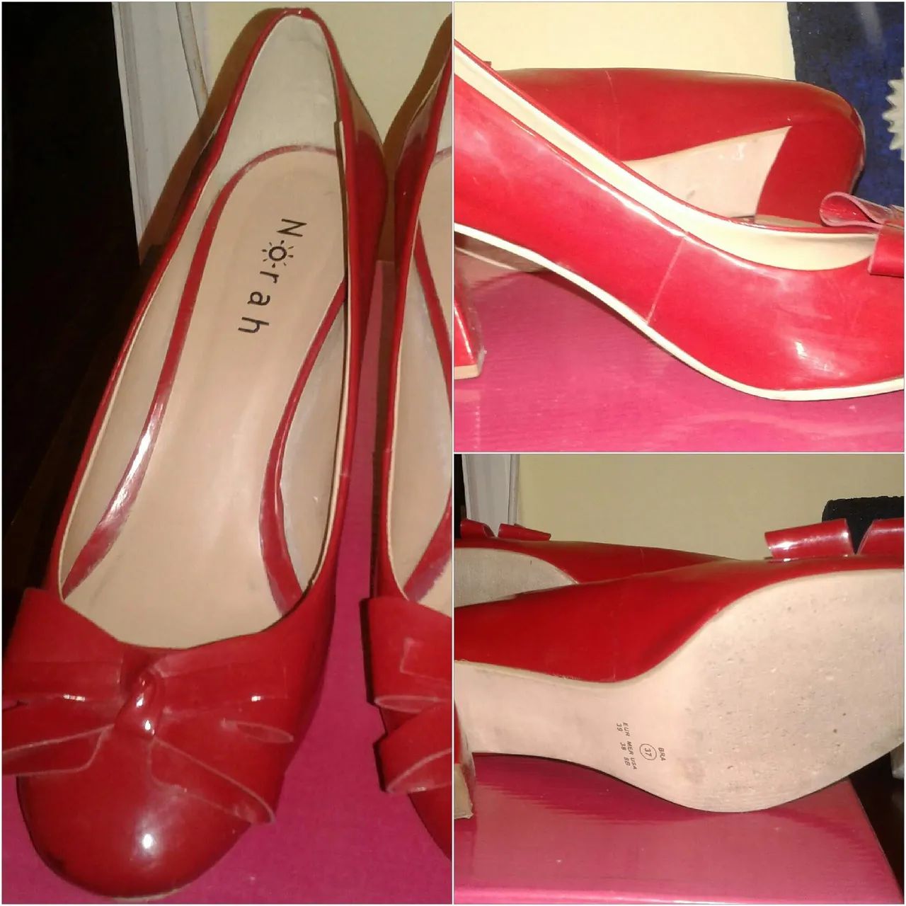 Chic sapato verniz vermelho - Foto 2
