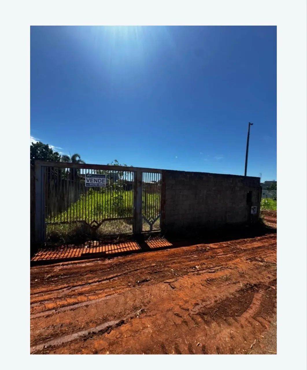 Terreno murado com portão em frente à praça - 250m2 - Foto 6