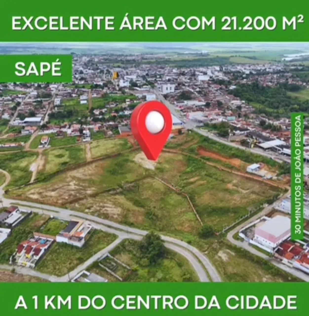 Vendo ou Permuto área em Sapé 2,1 ha