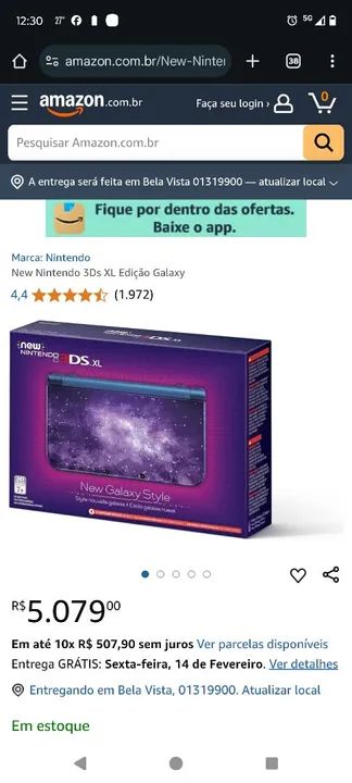 Nintendo 3DS XL New Galaxy Styl destravando - Foto 3
