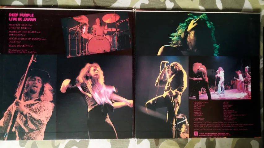 LP Duplo Vinil Deep Purple Live In Japan VG+ S/ OBI P1974 - CDs