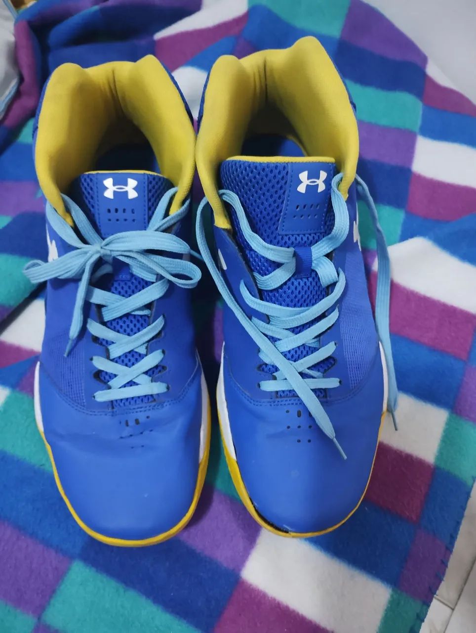 Tênis Under Armour Azul / Amarelo