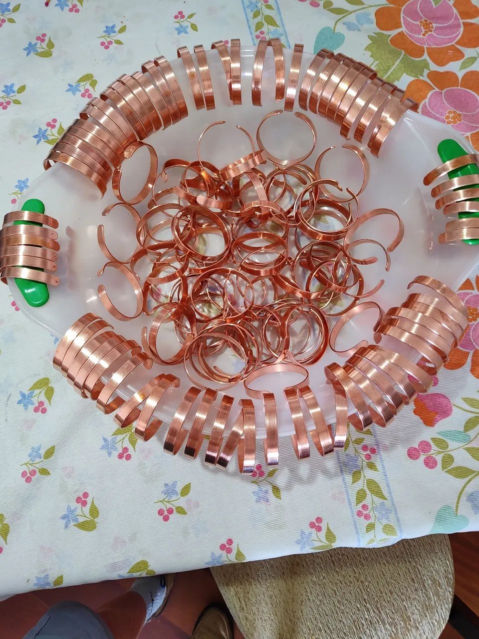 Pulseiras de cobre 100% todas as pulseiras acompanha uma bula  - Foto 3