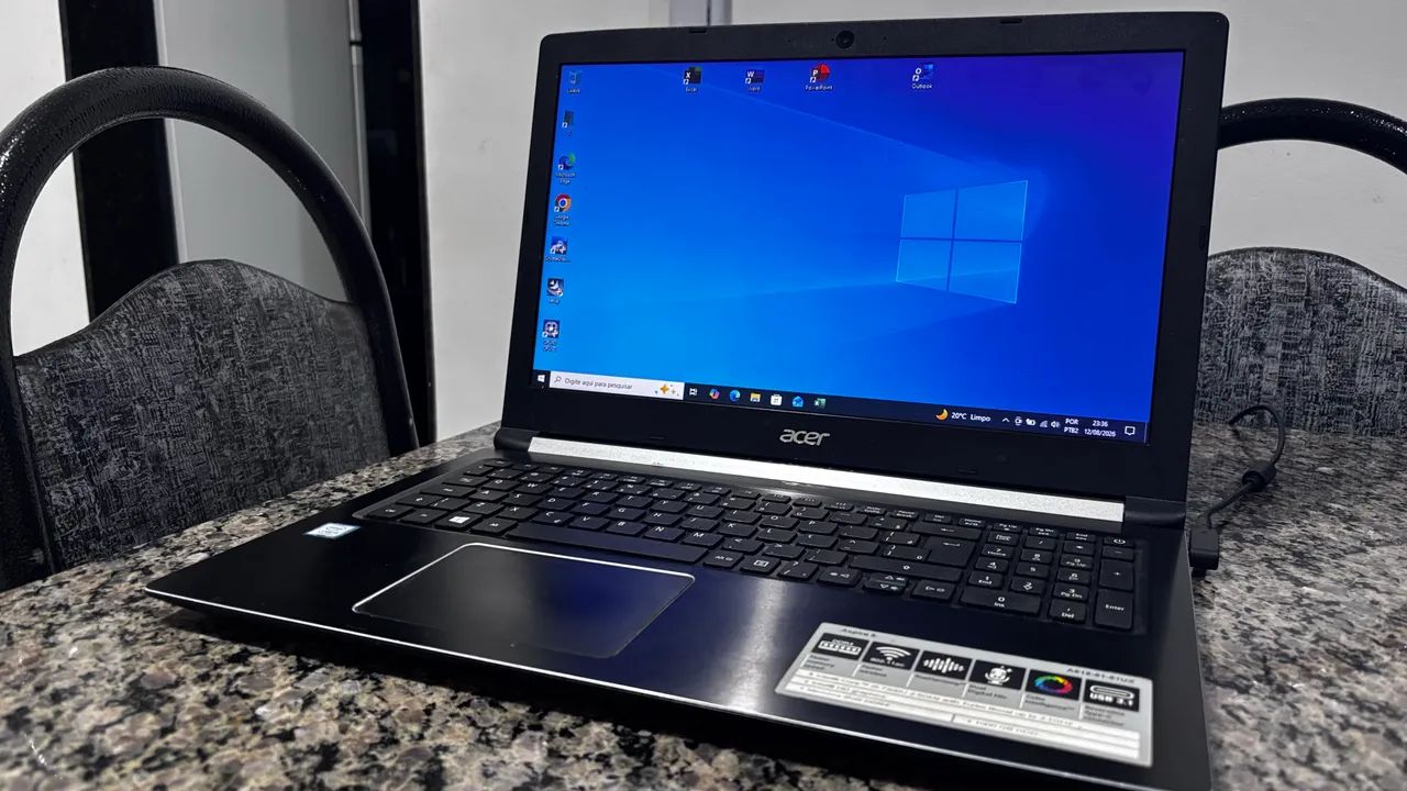 Notebook Aspire Acer i5 7200 2.5 ghz com fast turbo 3.1 com ssd 240 com 8 ( lindo note )
