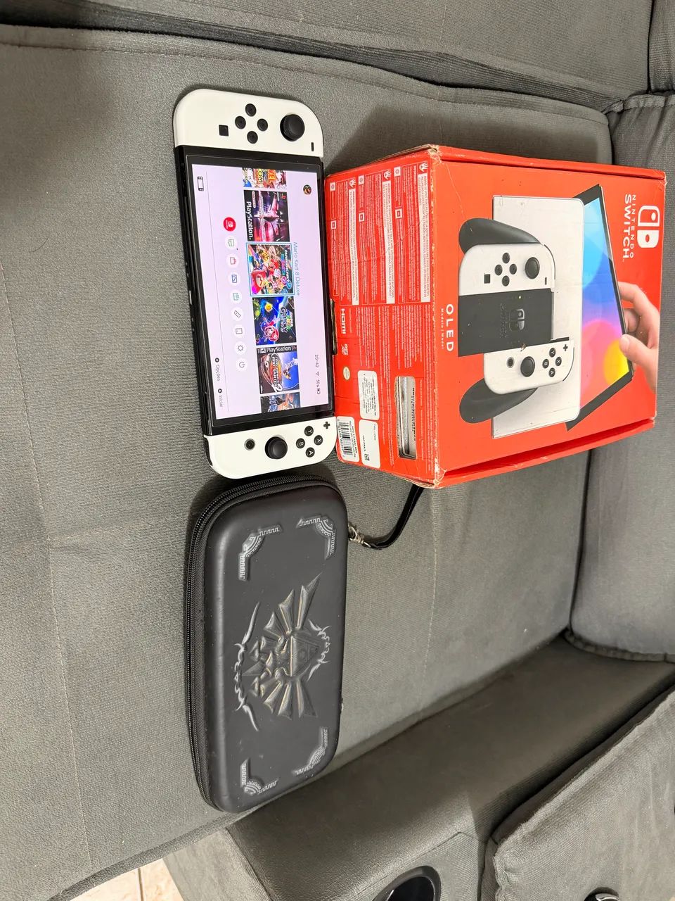 Switch Oled desbloqueado 128gb - Foto 4