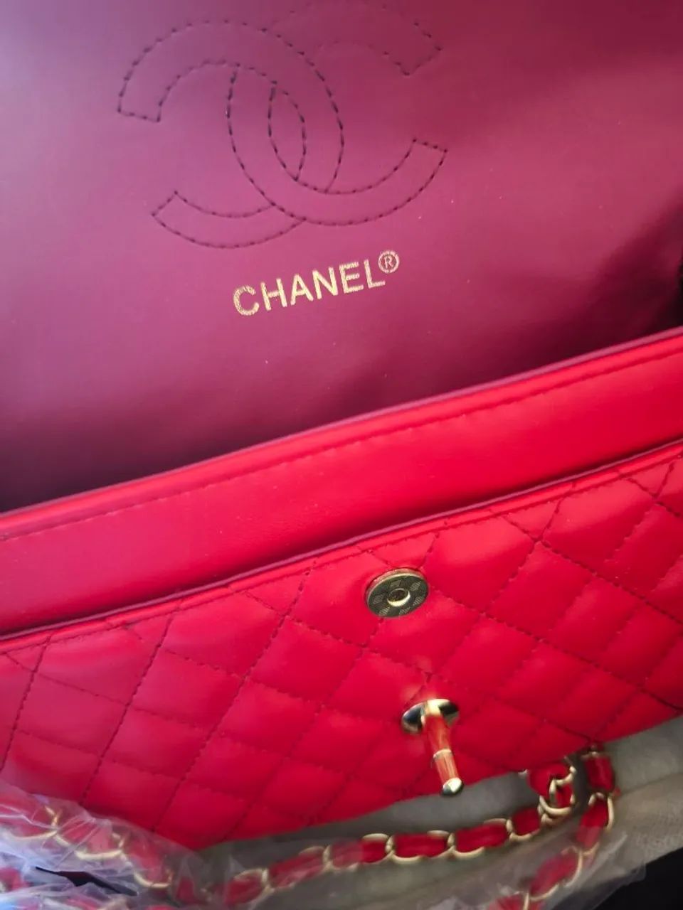 Bolsa Chanel Classic Vermelha  - Foto 2