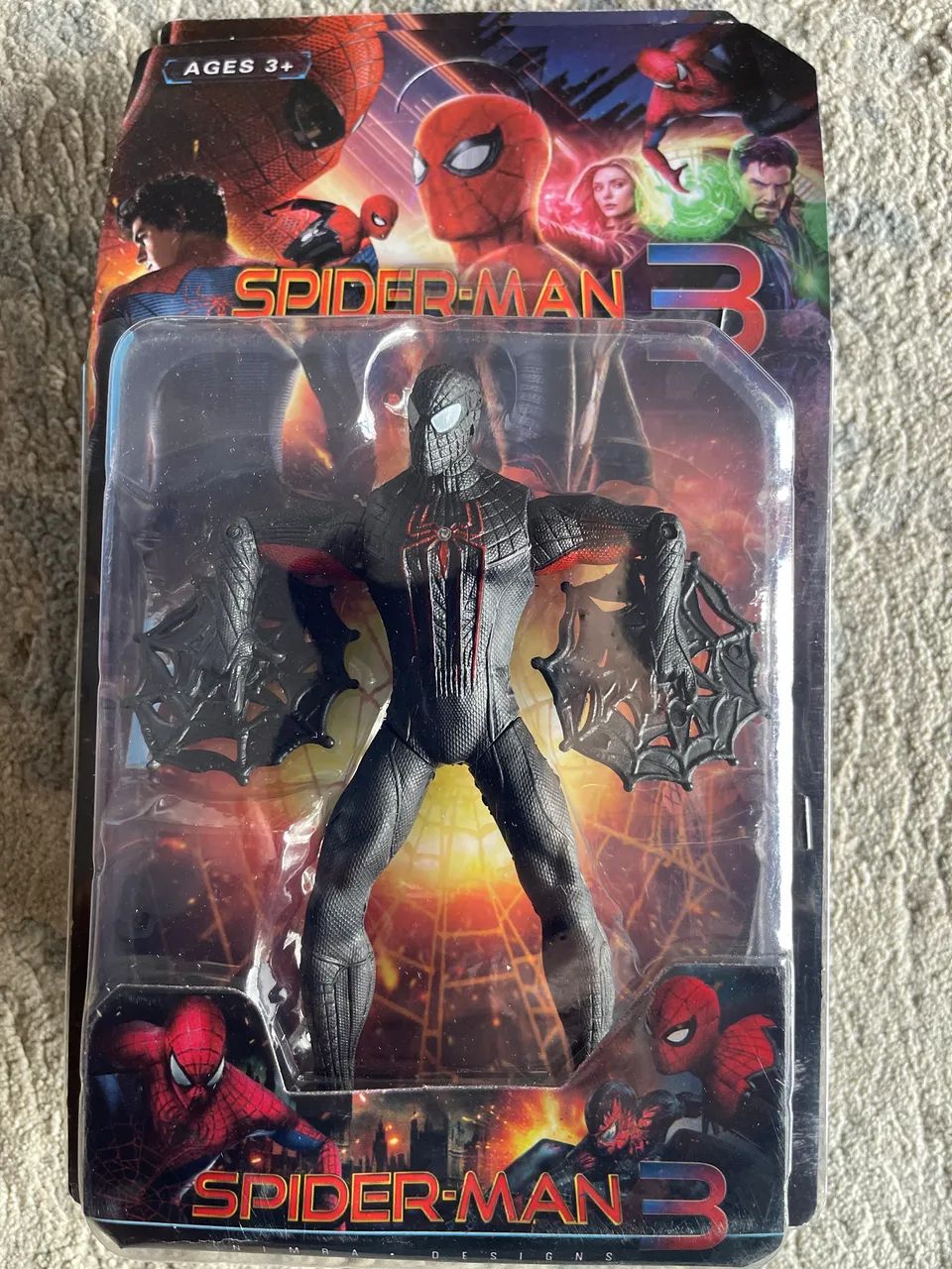 Boneco homem aranha black