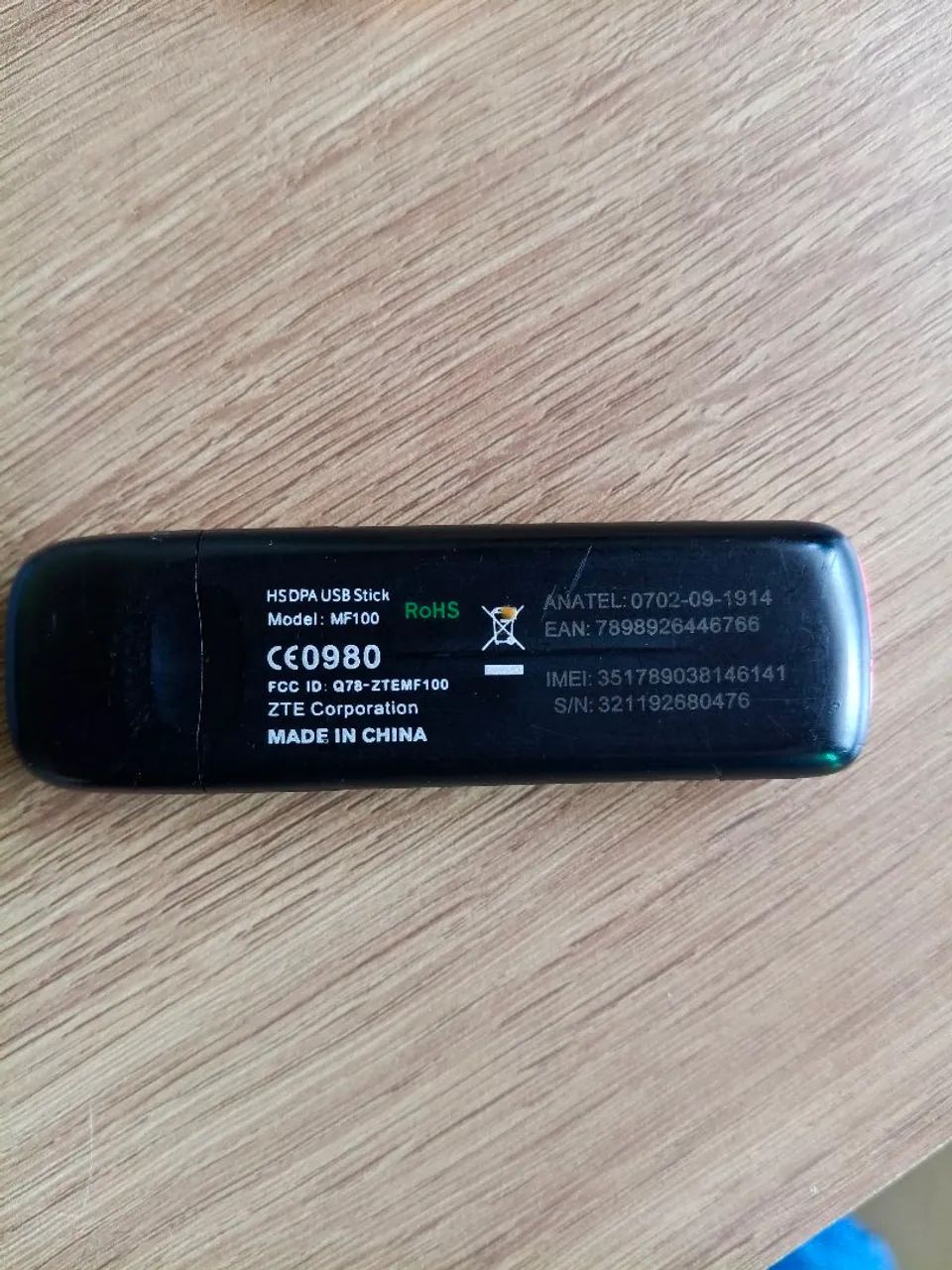 Pen Modem Usb Zte 3g Mf 100 Claro (usado) Branco - Foto 3