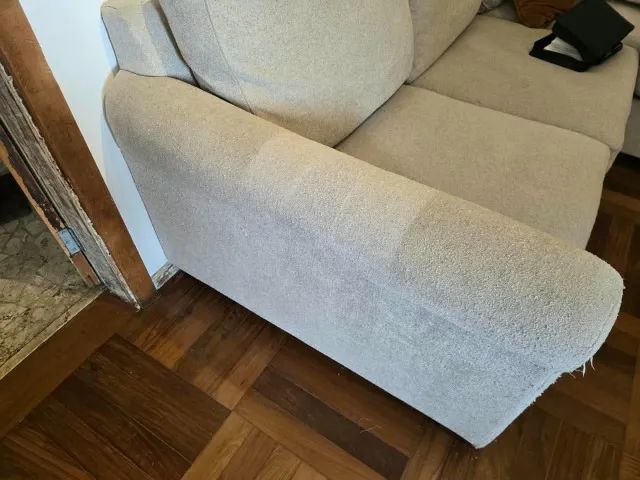 Sofá seccional Crate & Barrel 3 lugares com chaise e baú - 220cm, capa removível - Foto 5