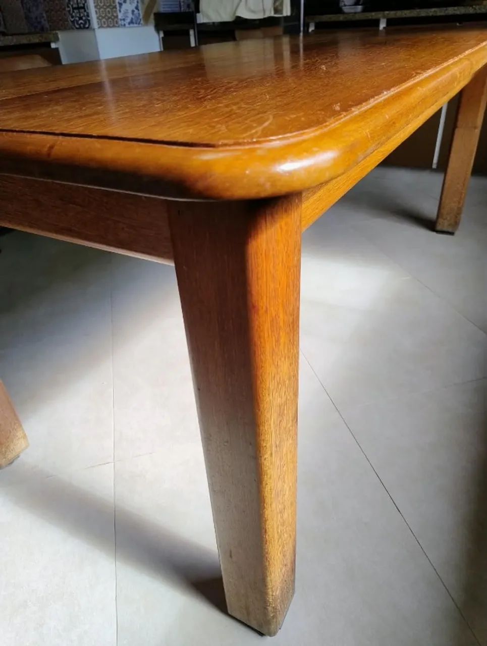 Jogo de mesa de jantar com 8 cadeiras em Ipê Rosa maciço - Foto 4