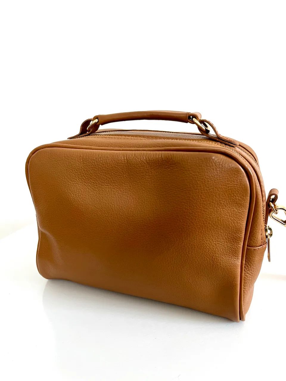 Bolsa em couro legítimo baú  - Foto 2