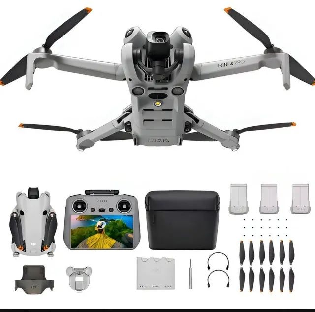 DJI Mini 4 Pro Fly More Combo Plus RC2 - 3 Baterias - Completo