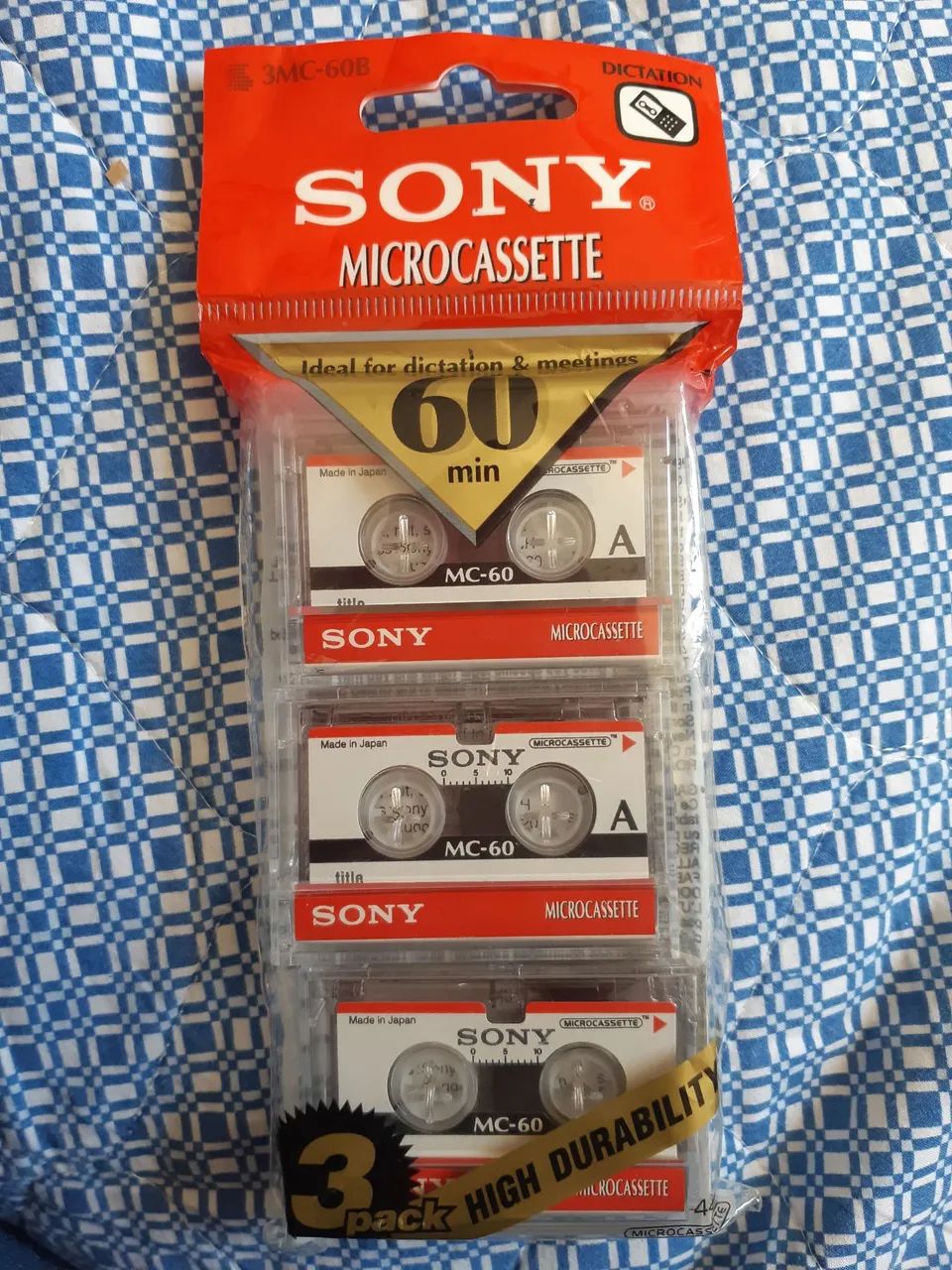 Microcassete Sony 3MC-60B Dictation