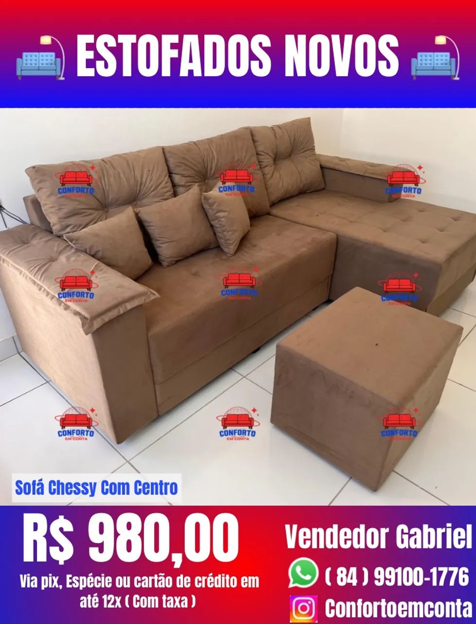 Sofá Chessy Com Centro Sofá L : *  - Foto 3