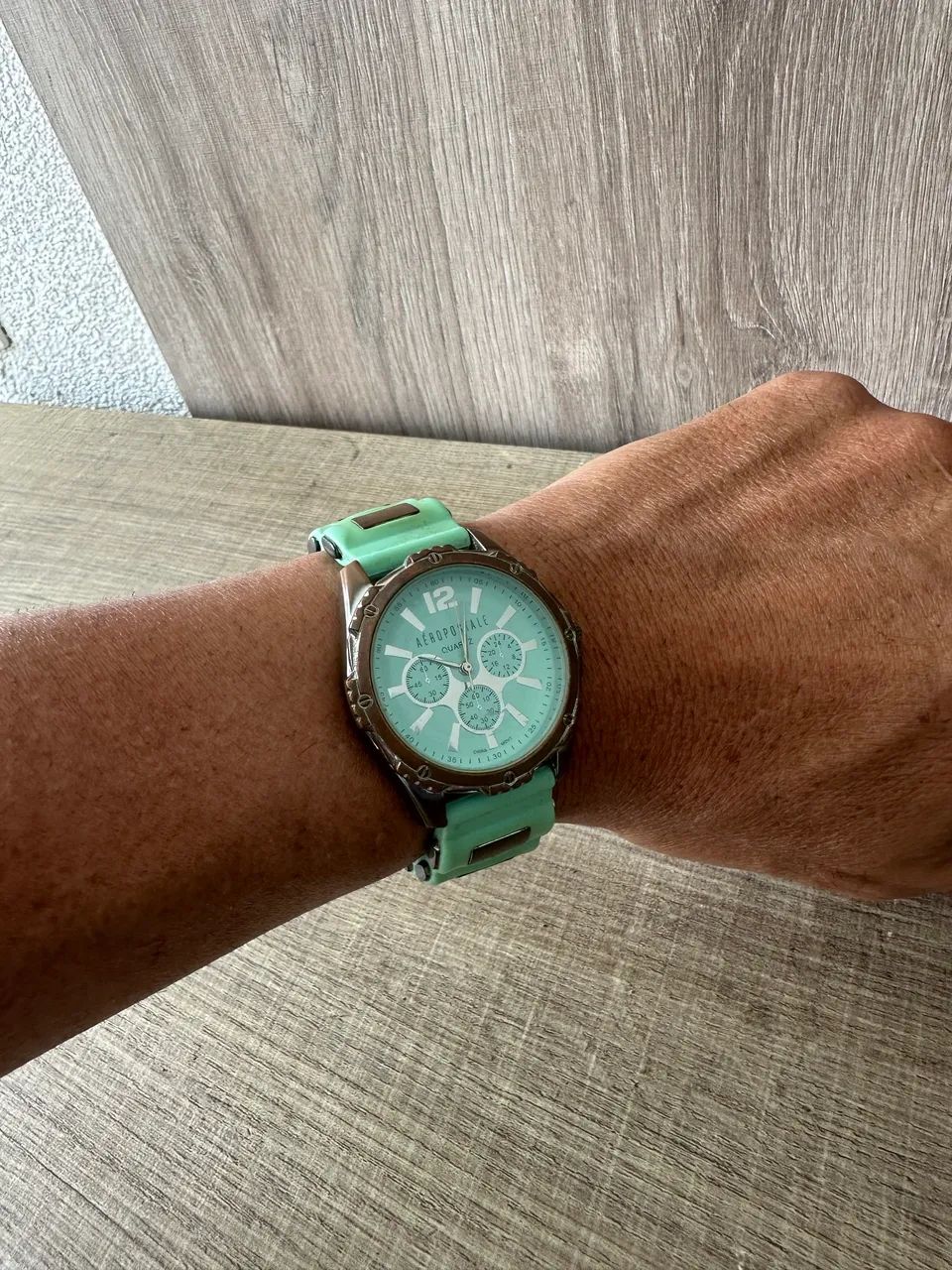 Relógio Aéropostale Original Verde Água Bateria Nova Funcionando! Cambuí  - Foto 4