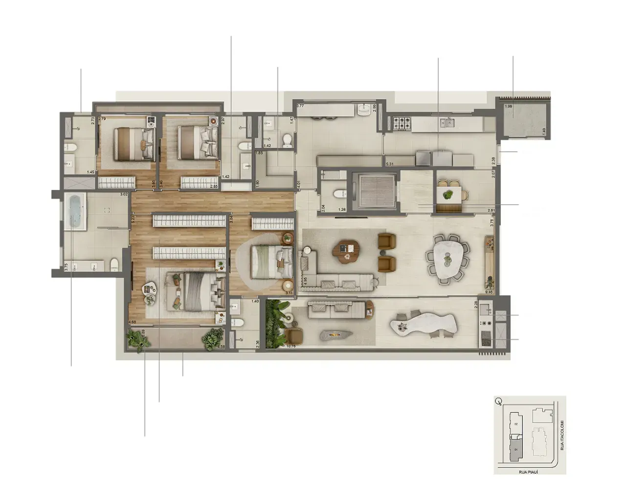 PLANTA 249m²