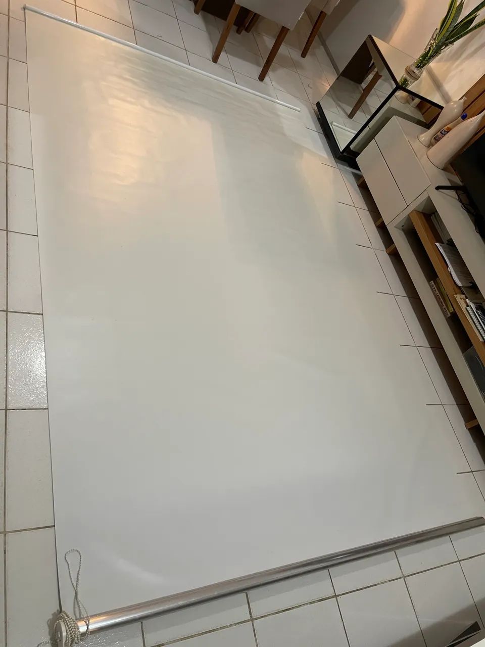 Cortina persiana blackout branca 1,80 L - 2,75 A  