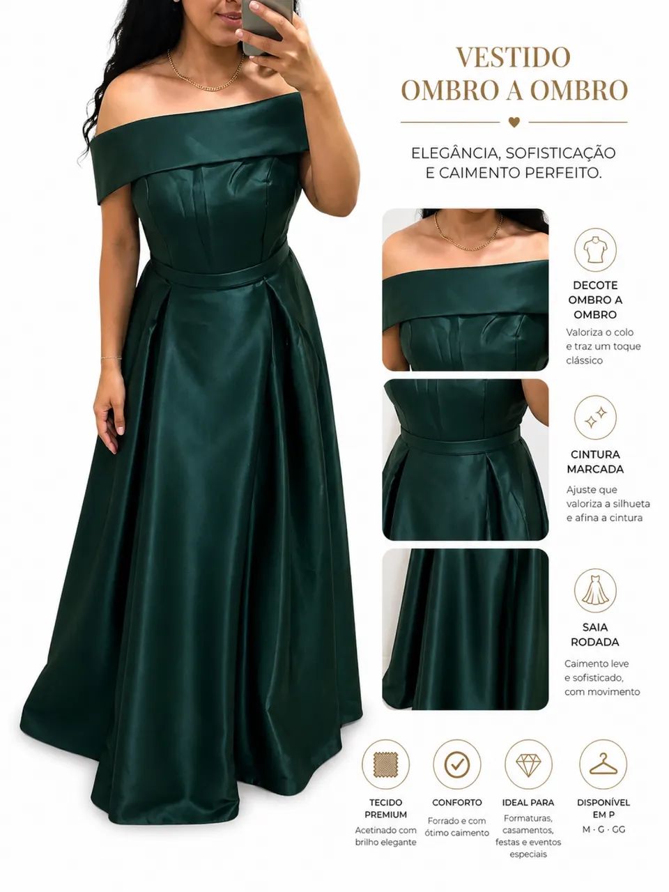 VESTIDO CASAMENTO/ FESTA // VERDE