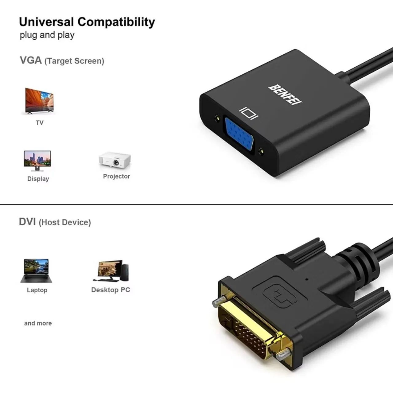 Kit Adaptadores DVI-D / VGA  - Foto 3