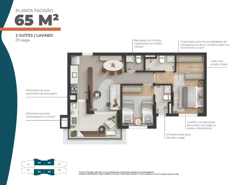 PLANTA 65m²
