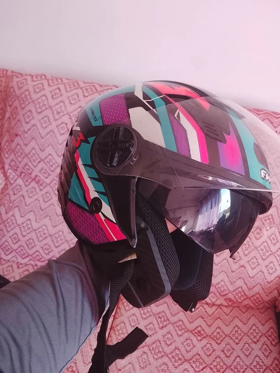 Capacete FW3 com fone