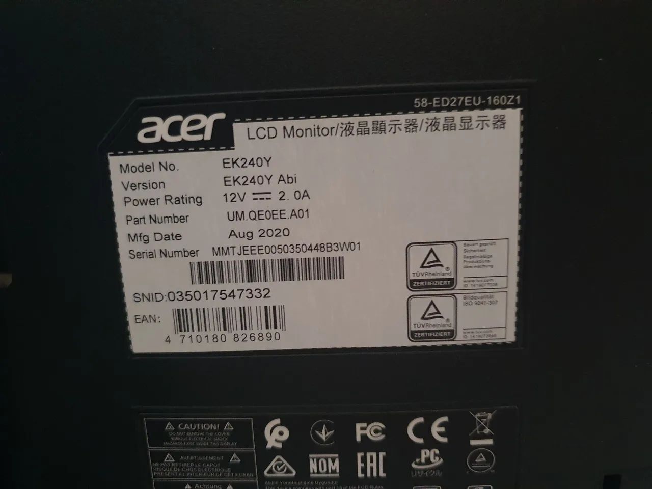 Monitor para Computador Acer Impecável  - Foto 4