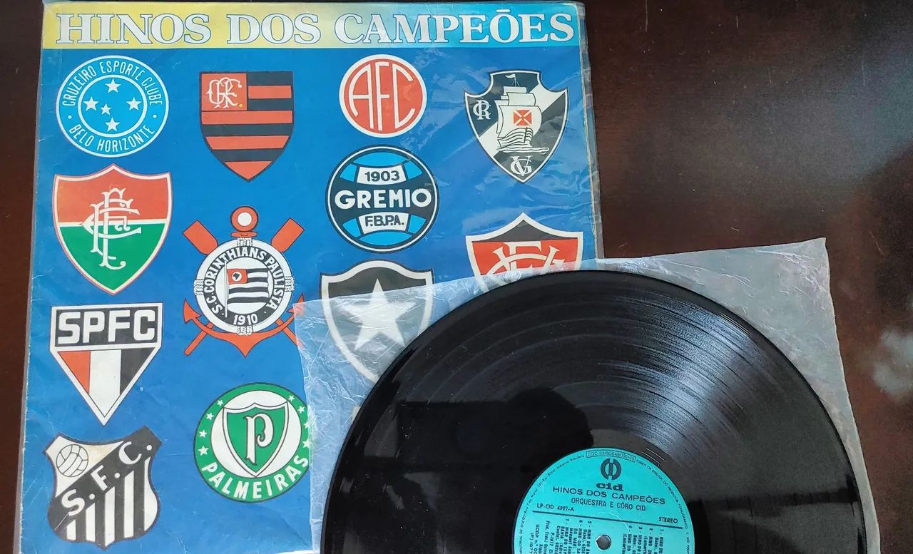 LP RARO - Disco de Vinil: Hino dos Campeões