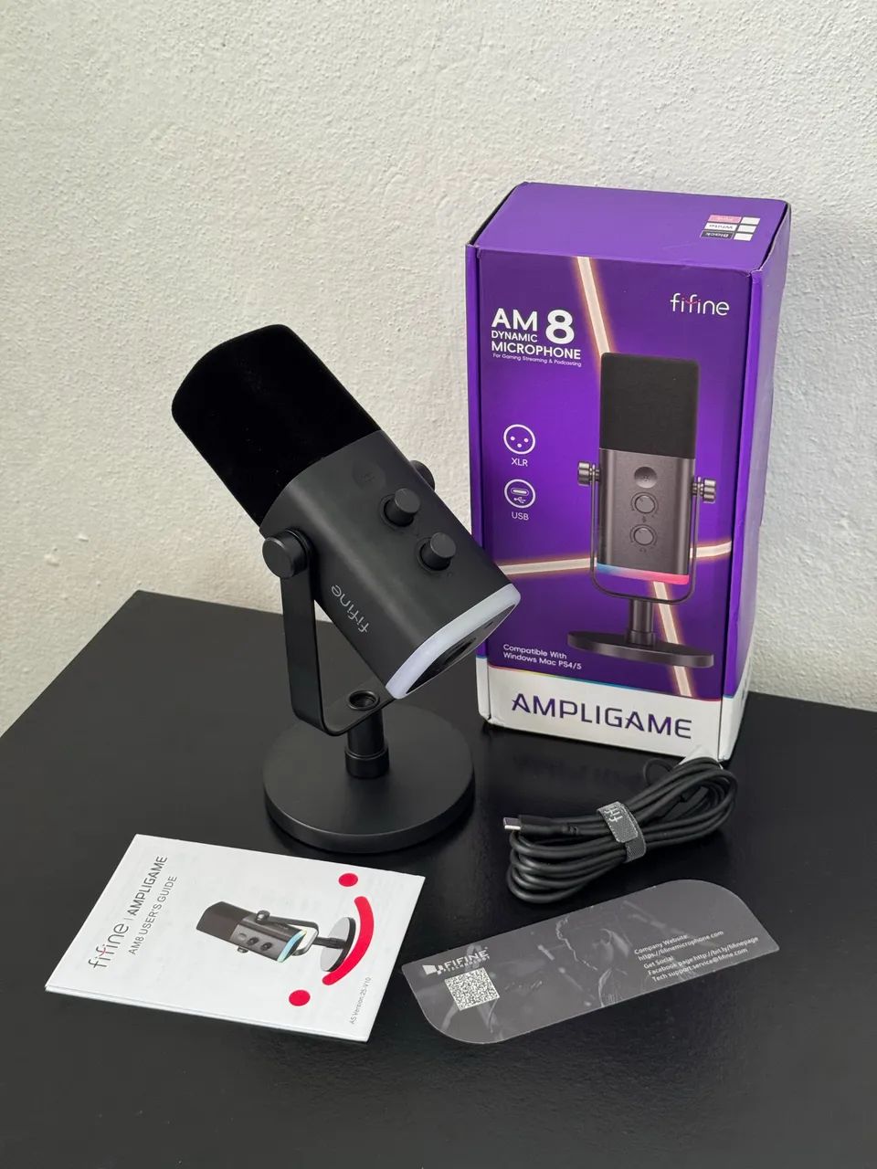 Microfone GAMER FIFINE AM8!! LACRADO!! PROMOÇÃO!! - Foto 5