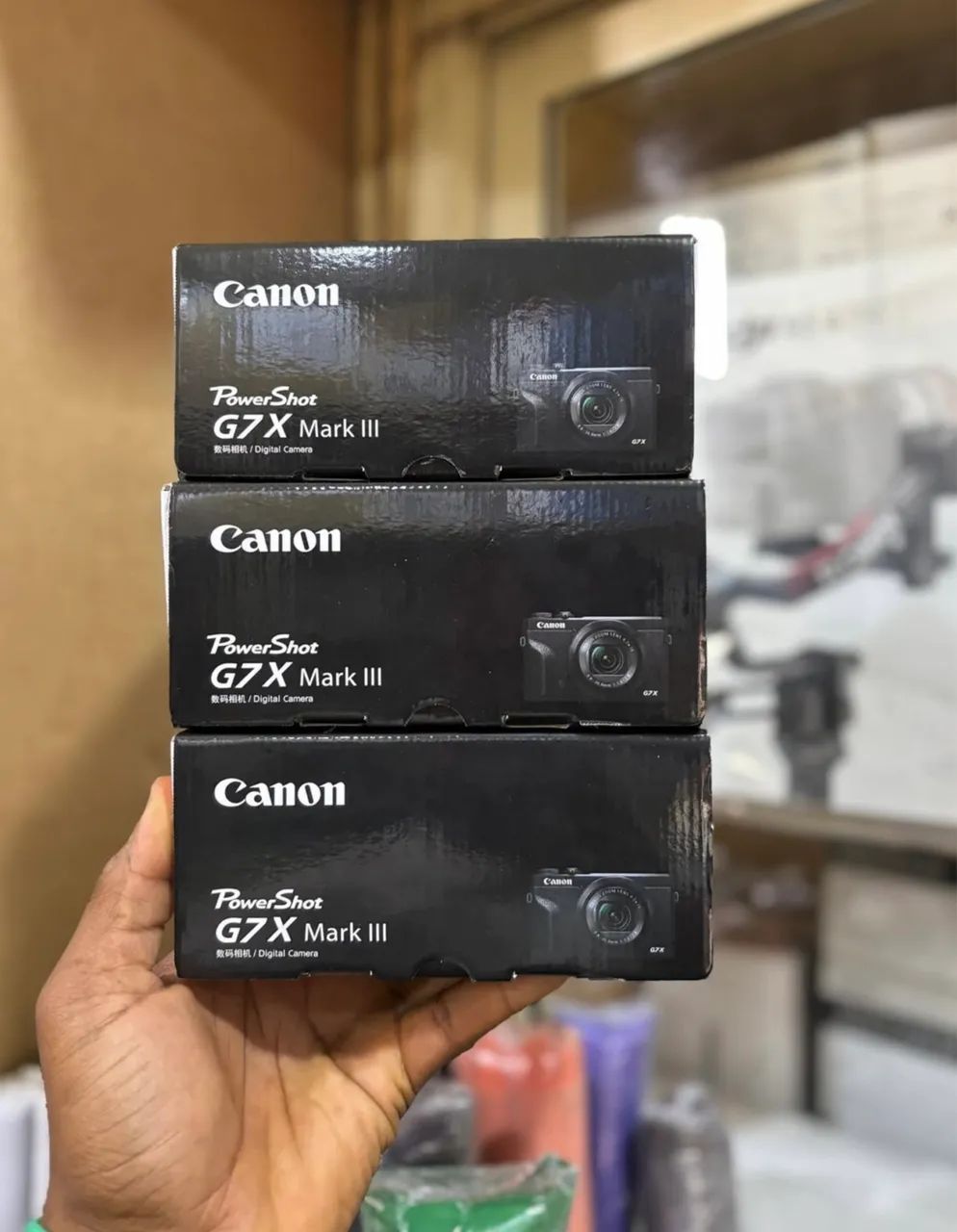 Câmera Cânon Avançada PowerShot G7X Mark III Nova com NF 