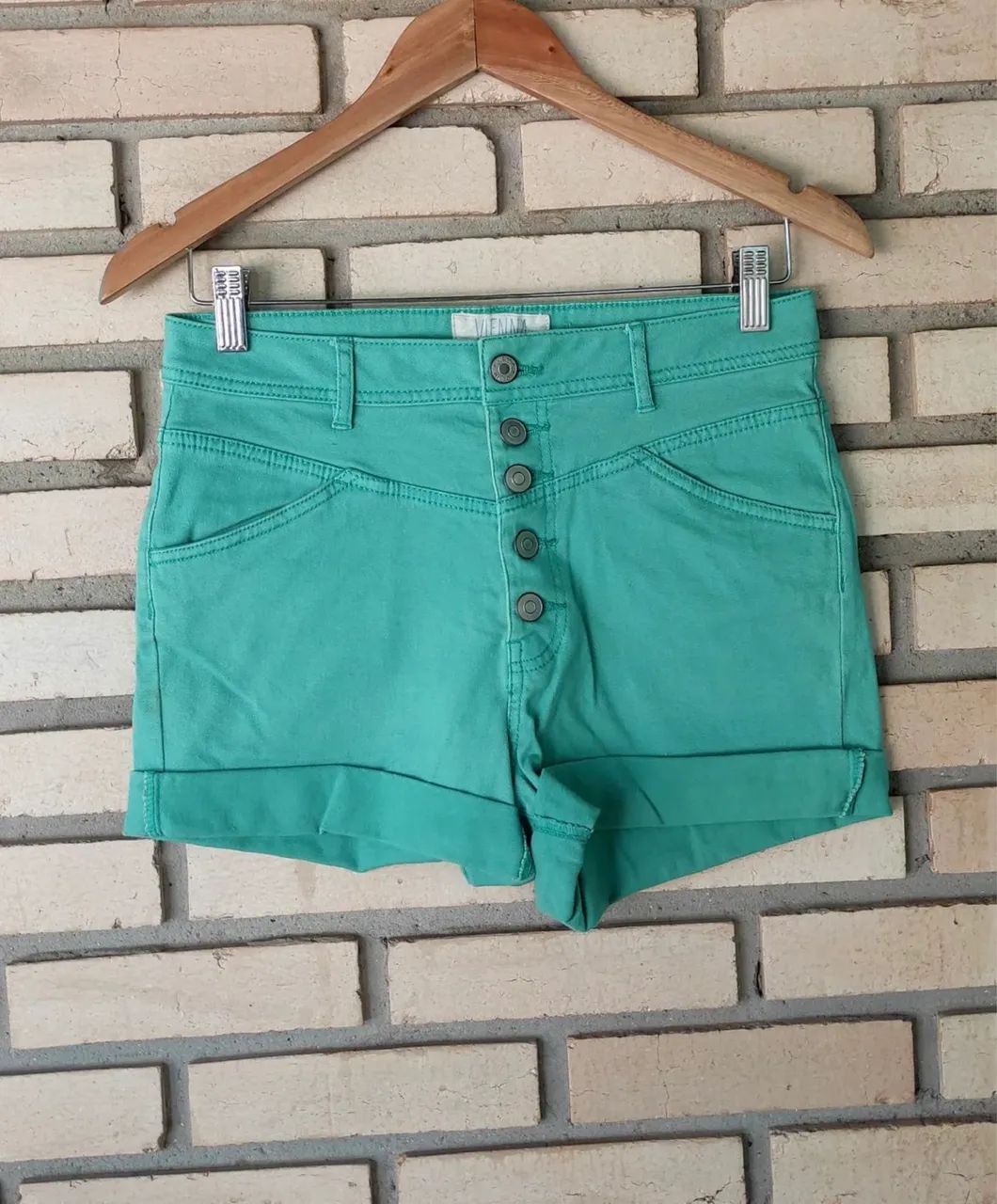 Short jeans verde Vienna  - Foto 2