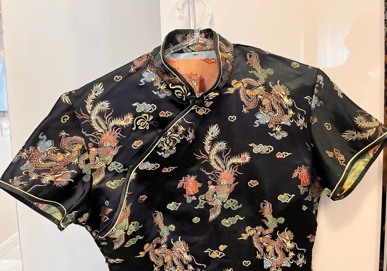 Conjunto chinês blusa e vestido  - Foto 3