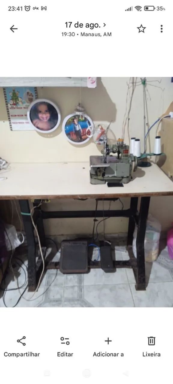 Máquina overloque $700,00