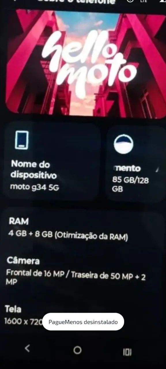 Esmartfone moto G 34 128g - Foto 2