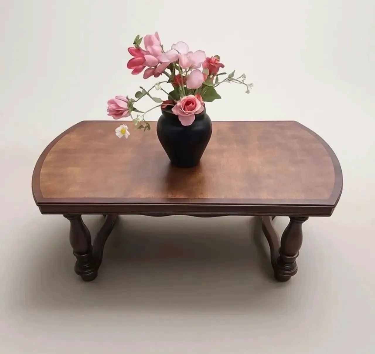MESA DE CENTRO MADEIRA MACIÇA RETRÔ