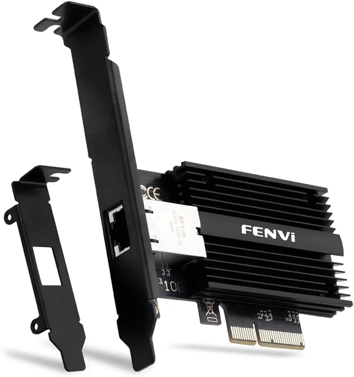 Placa de Rede PCIe 10 Gigabit RJ45 (10G Base-T) FENVI - Compatível com Windows e Linux