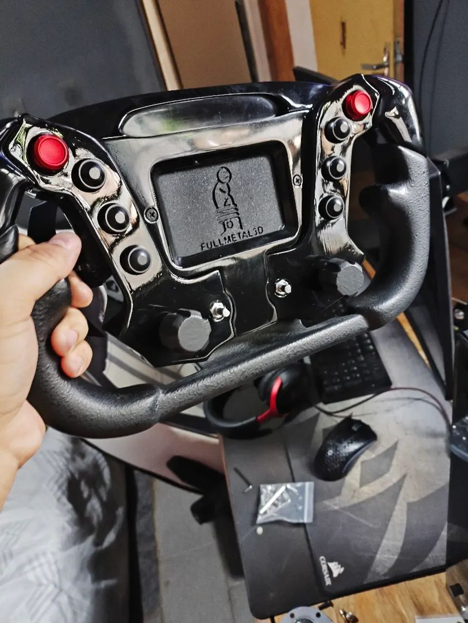 Volante de simuador pra PC  - Foto 3