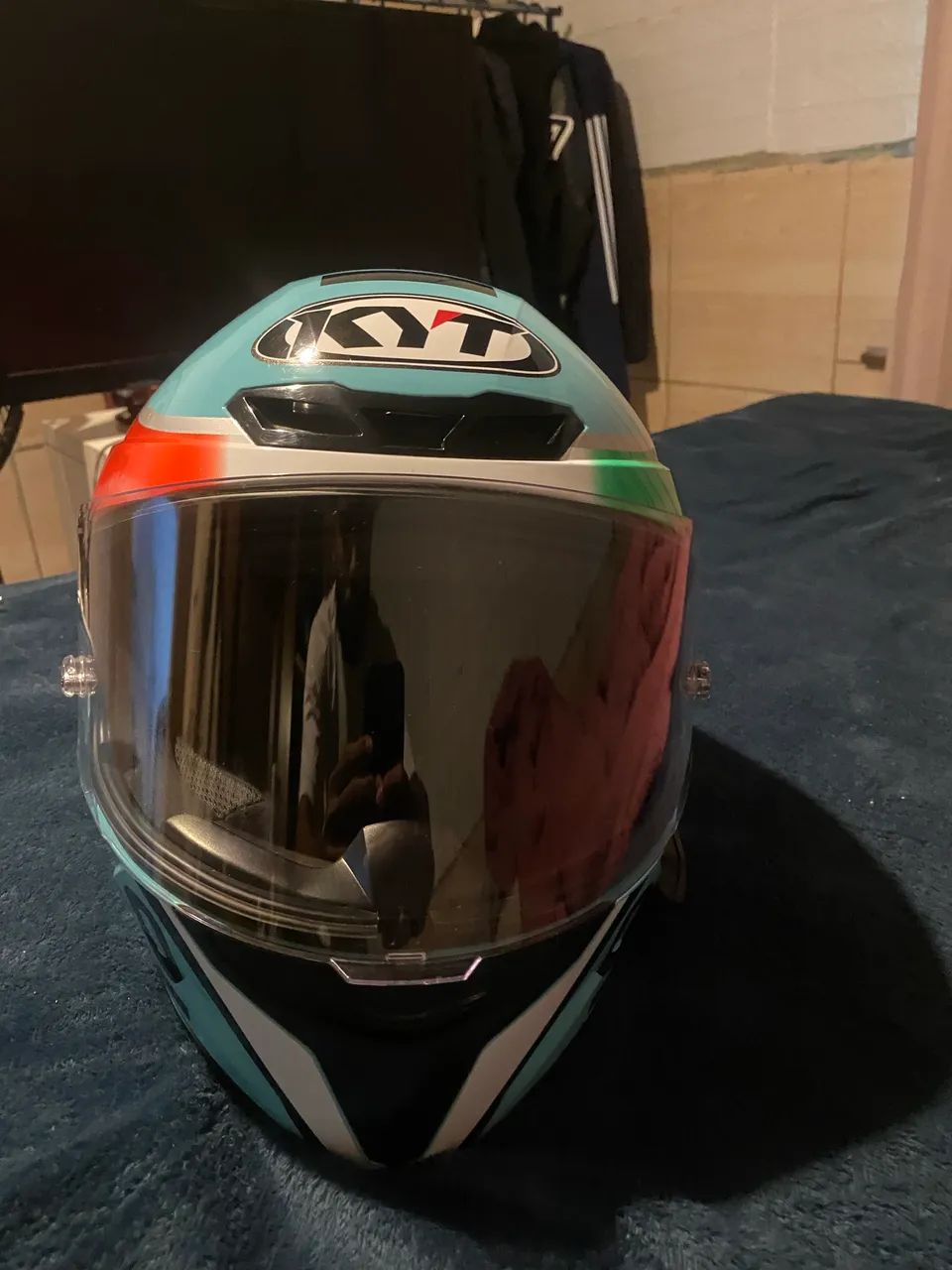 Capacete KYT TT COURSE   TM (58)! Com intercomunicador V1 - Foto 2