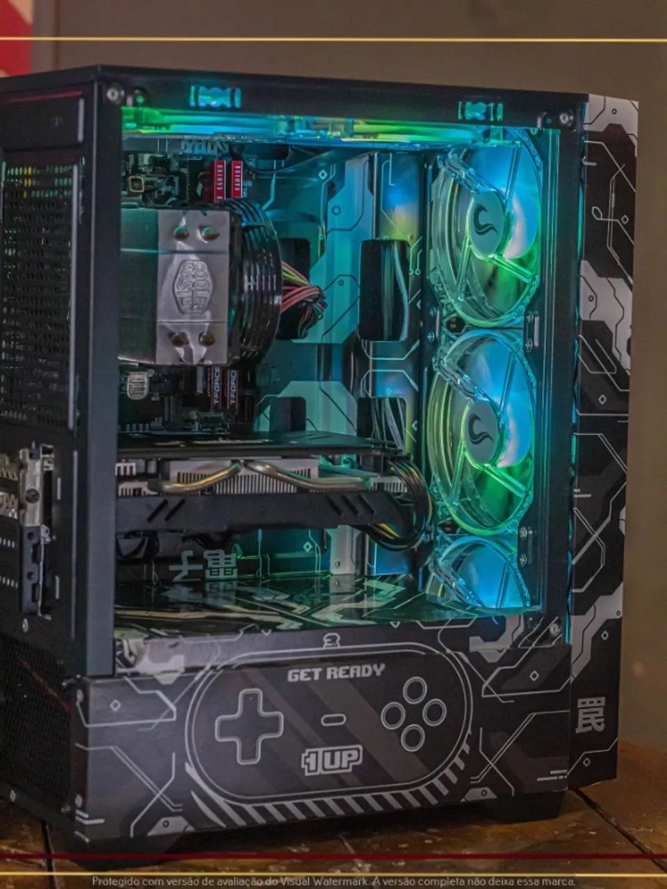 Setup Intel i5 8400, 16gb, 512gb SSD, RX 580 8gb, Air Cooler, Fonte 500W, Gab. Aigo - Foto 3