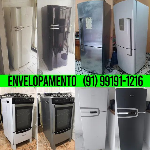 ENVELOPAMENTO DE GELADEIRA E FOGÃO