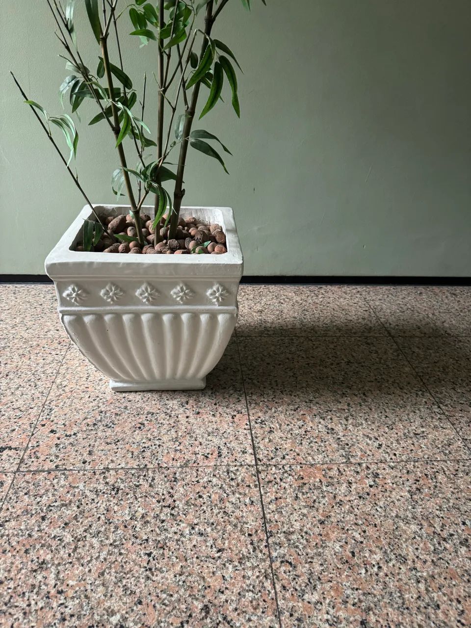 Lindo Vaso decorativo com bambu da sorte artificial - Foto 5