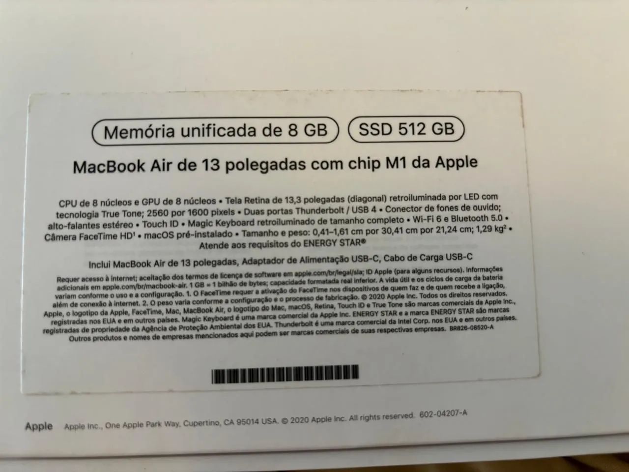 MacBook Air M1, 2020 8GB 13,3" - Foto 4