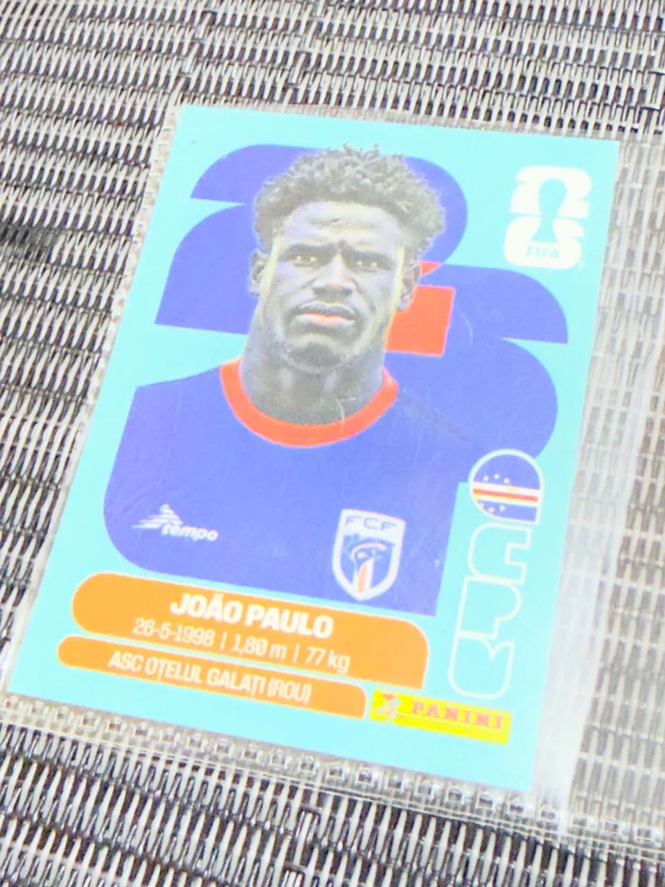 Figurinha copa João Paulo no plástico  - Foto 2