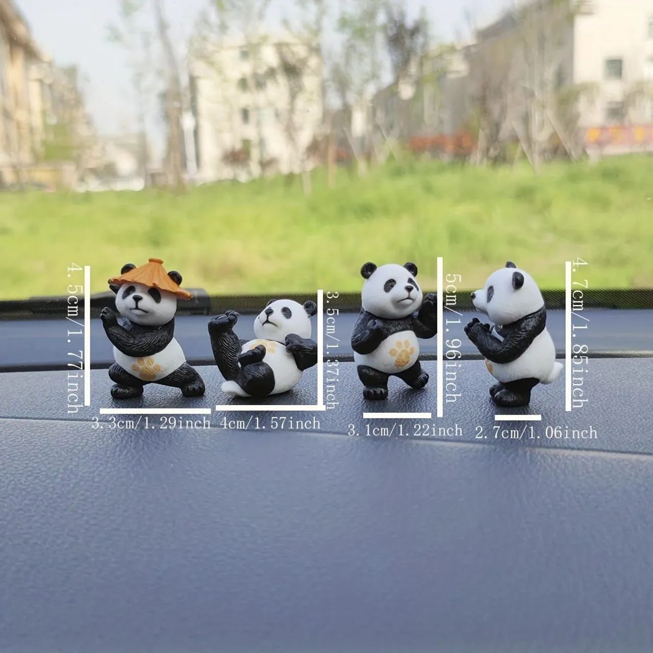 Kit Decoração Pandas 4 Peças - Foto 5