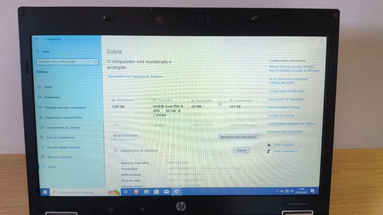 Notebook Hp EliteBook 8440p - Foto 3