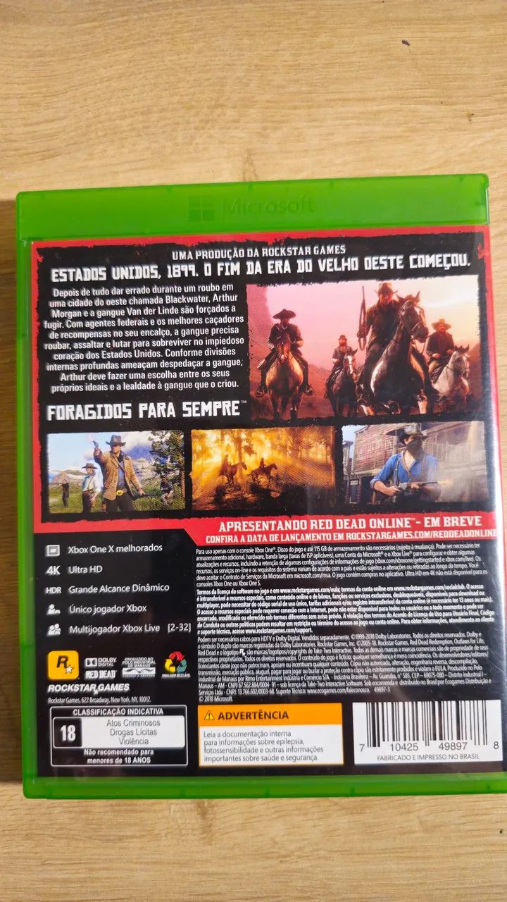 Red Redemption 2 - XBOX One - com mapa - Foto 3