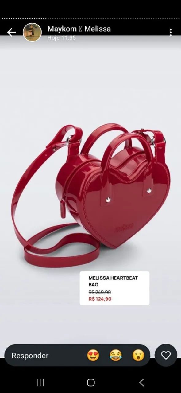 ? BOLSA DE CORAÇÃO MELISSA ORIGINAL ?