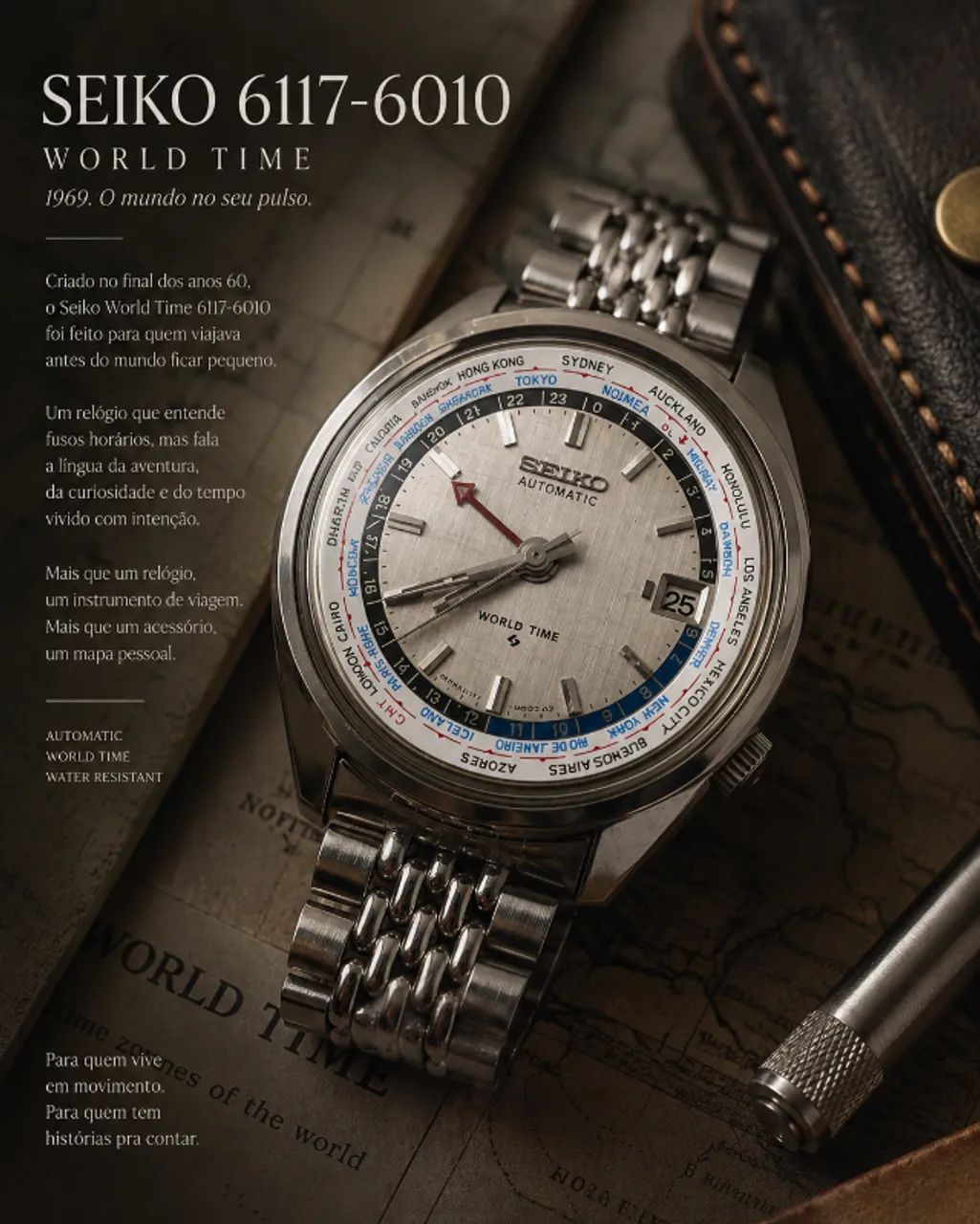 Seiko World Time GMT Automatic (Ref 6117 6010)